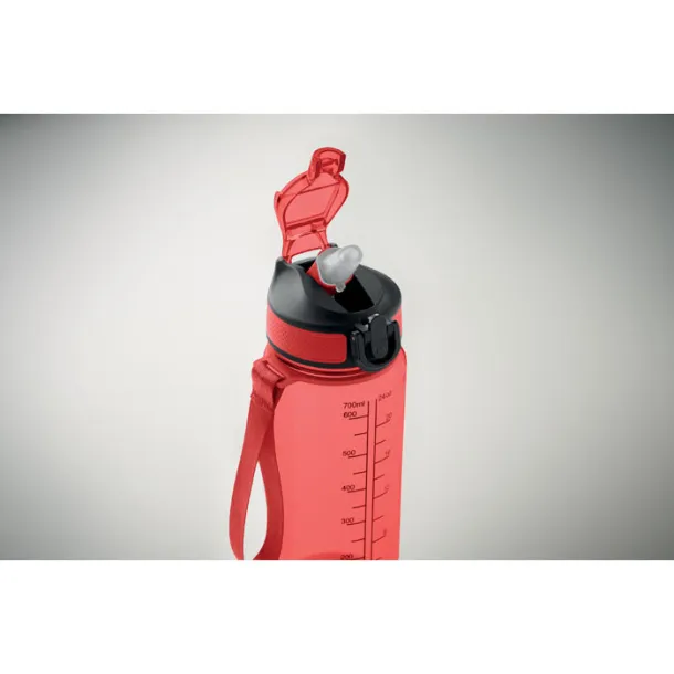 ENKEL sportska boca, 700ml Transparent Red