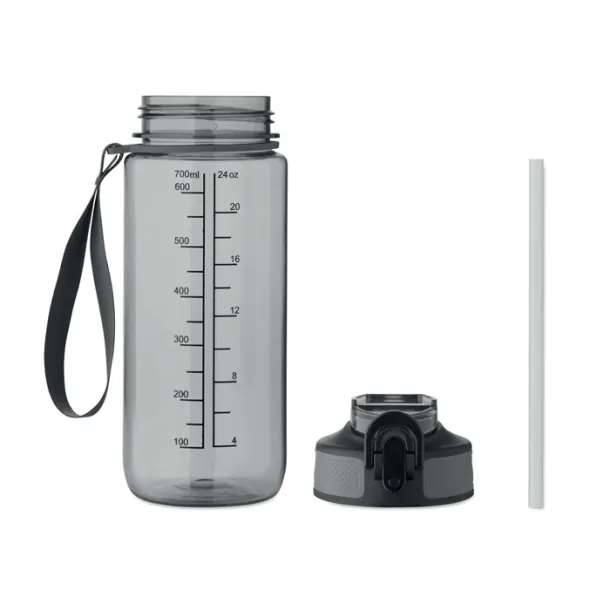 ENKEL sportska boca, 700ml Transparent Grey