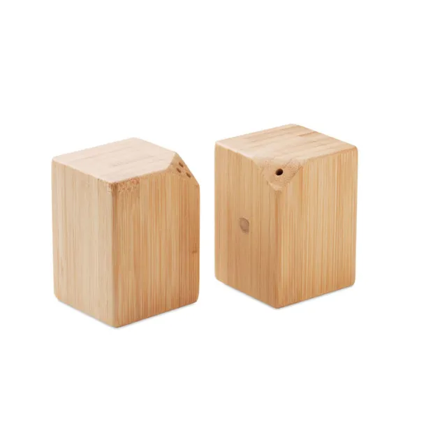 BOTH Bamboo salt & pepper set Wood