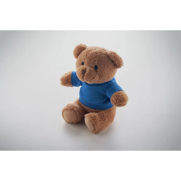 JACKIE Teddy bear with t-shirt 23 cm Blue