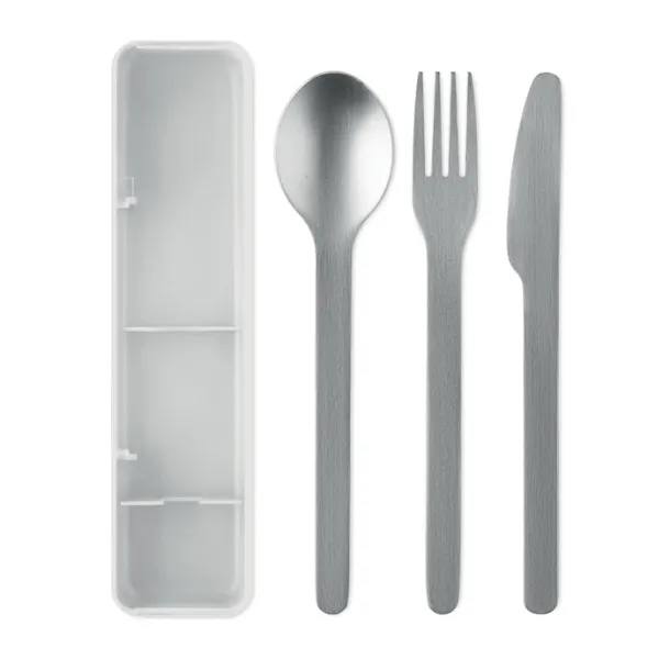 MESTECK Stainless steel cutlery set White