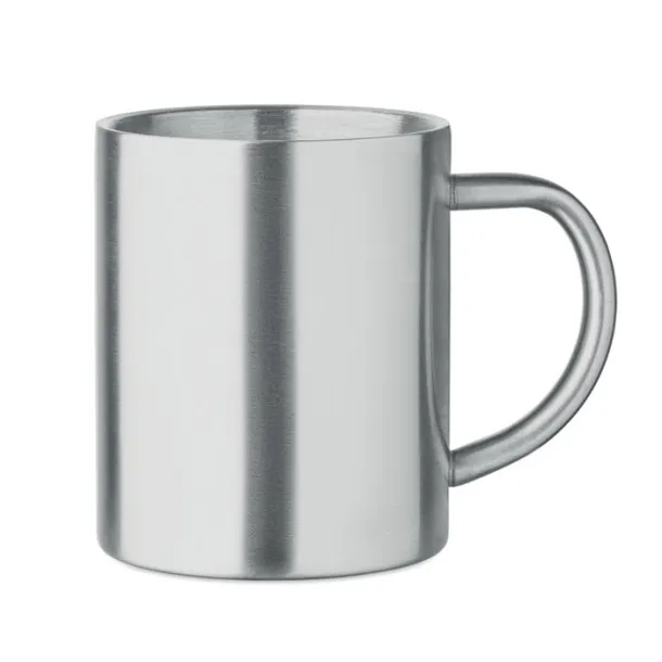 UTIL Recycled stainless steel mug Matt Silver