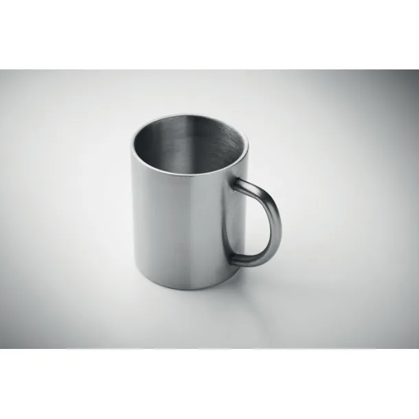UTIL Recycled stainless steel mug Matt Silver