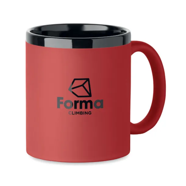 RUBY Ceramic mug for laser 300 ml Red