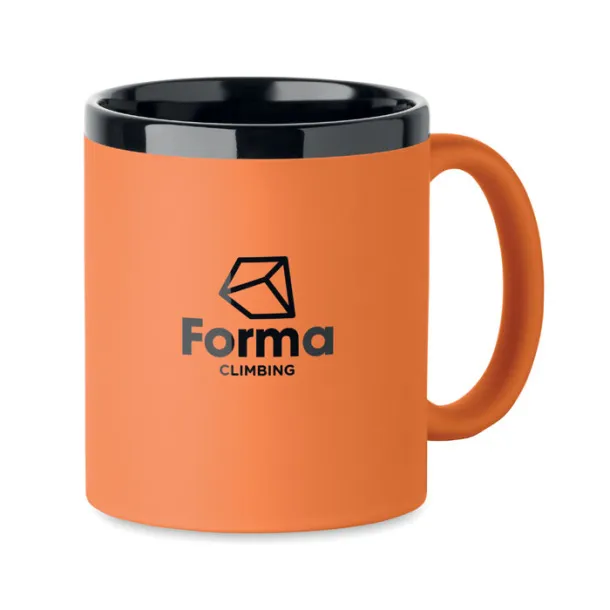RUBY Ceramic mug for laser 300 ml Orange