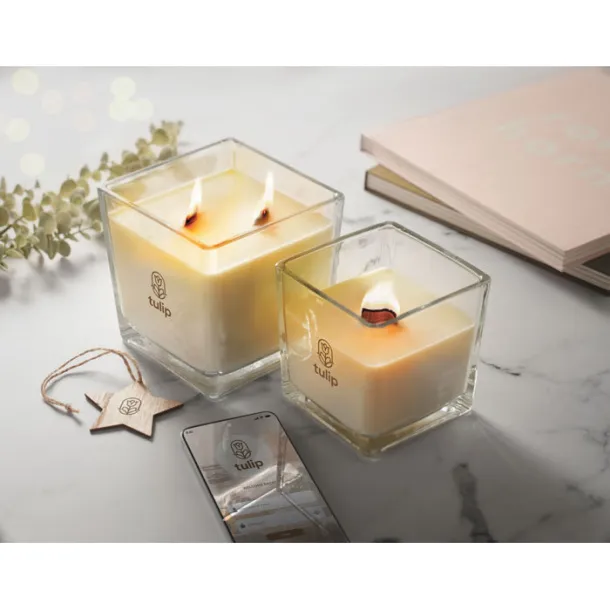RIUADA Plant based wax candle 1300 gr Transparent