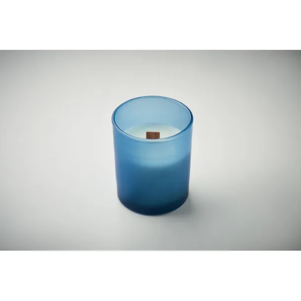 KIVAS WOOD Plant based wax candle 80 gr Blue