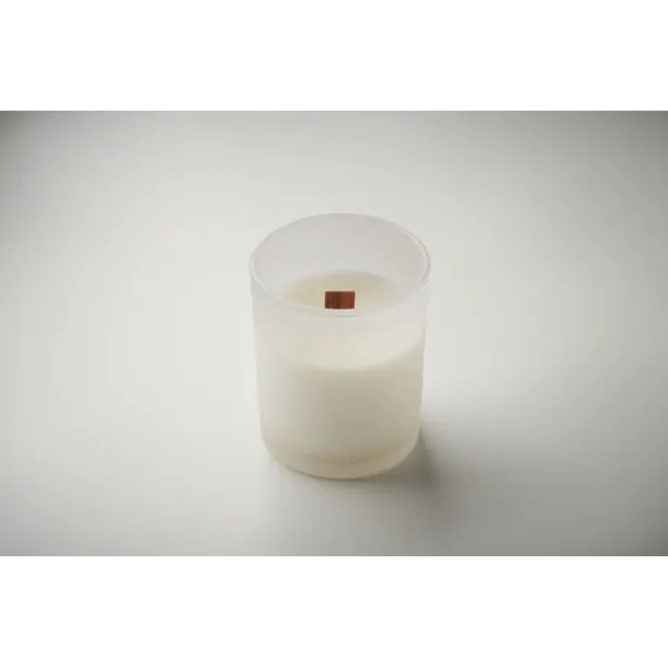 KIVAS WOOD Plant based wax candle 80 gr White