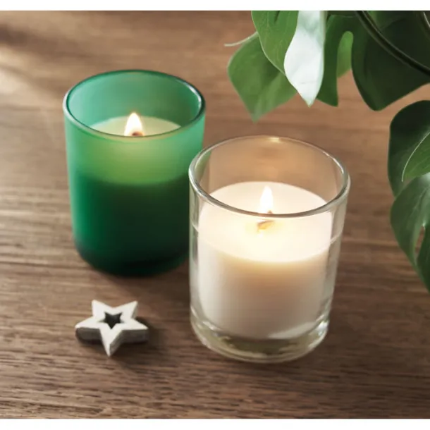 KIVAS WOOD Plant based wax candle 80 gr Transparent