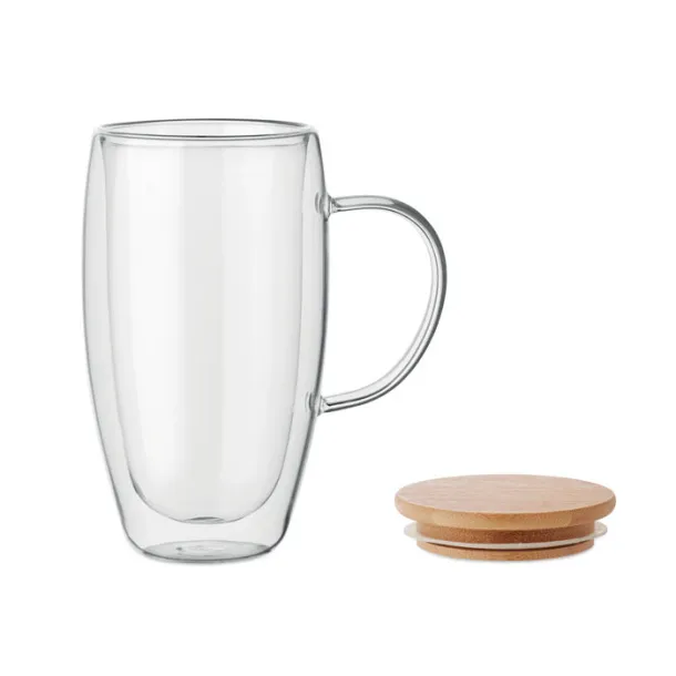 TEROL staklena čaša s dvostrukim stijenkama, 450 ml Prozirno