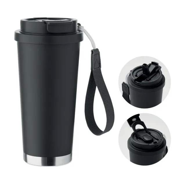 TOPAZ LARGE Double wall tumbler 500ml Black