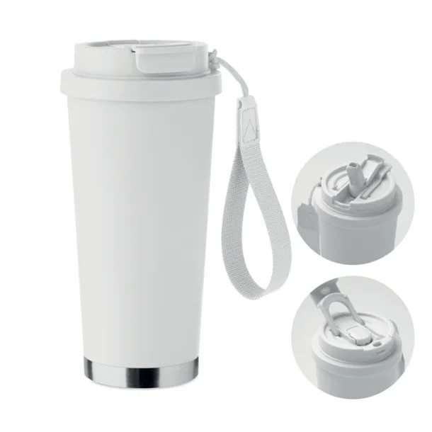 TOPAZ LARGE Double wall tumbler 500ml White