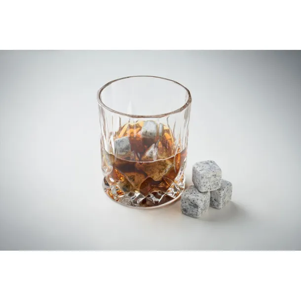 ABERDEEN 9 stone ice cube set in box Wood