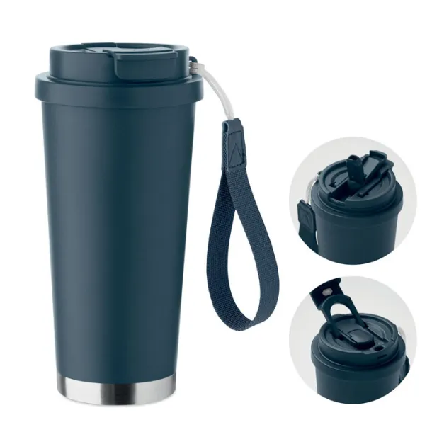 TOPAZ LARGE Double wall tumbler 500ml French navy