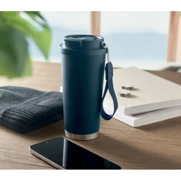 TOPAZ LARGE Double wall tumbler 500ml French navy