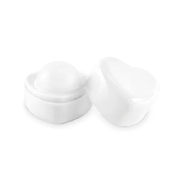 SWEET Heart shape vegan lip balm White