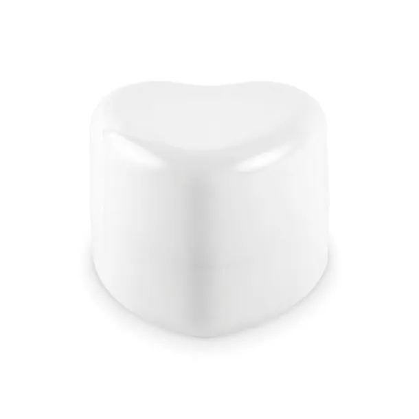 SWEET Heart shape vegan lip balm White
