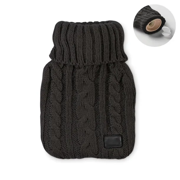 TOASTY Hot water bottle 400ml Black