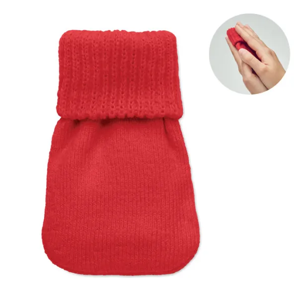 WARMMUFF Hand warmer knitted polyester Red