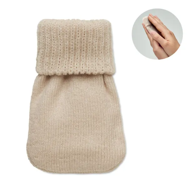 WARMMUFF grijač za ruke od pletenog poliestera Bež