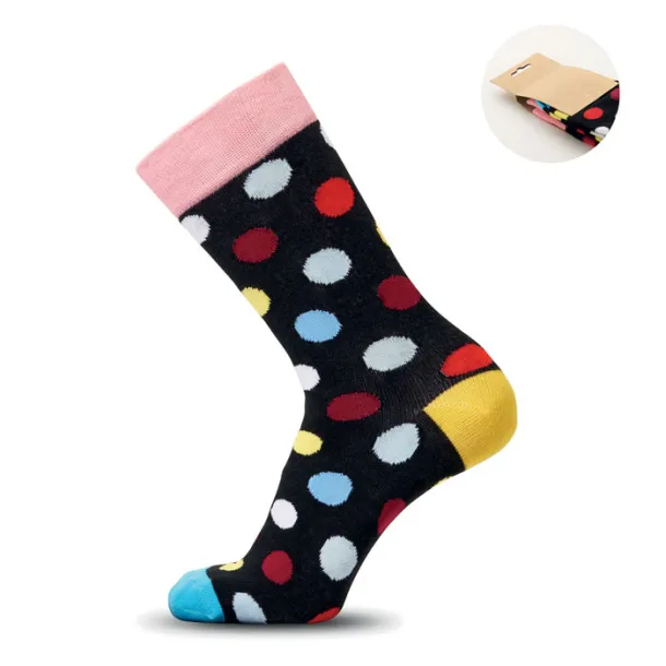 FUNNY L Funny patterned socks Black
