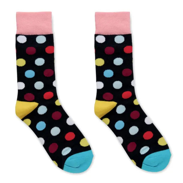 FUNNY L Funny patterned socks Black