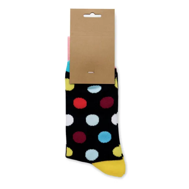 FUNNY L Funny patterned socks Black