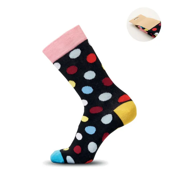 FUNNY M Funny patterned socks Black