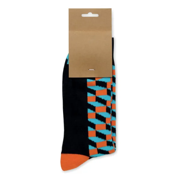 FUNNY L Funny patterned socks Orange