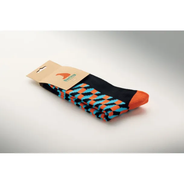 FUNNY L Funny patterned socks Orange