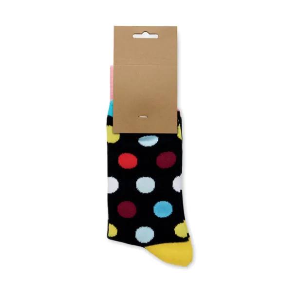 FUNNY M Funny patterned socks Black