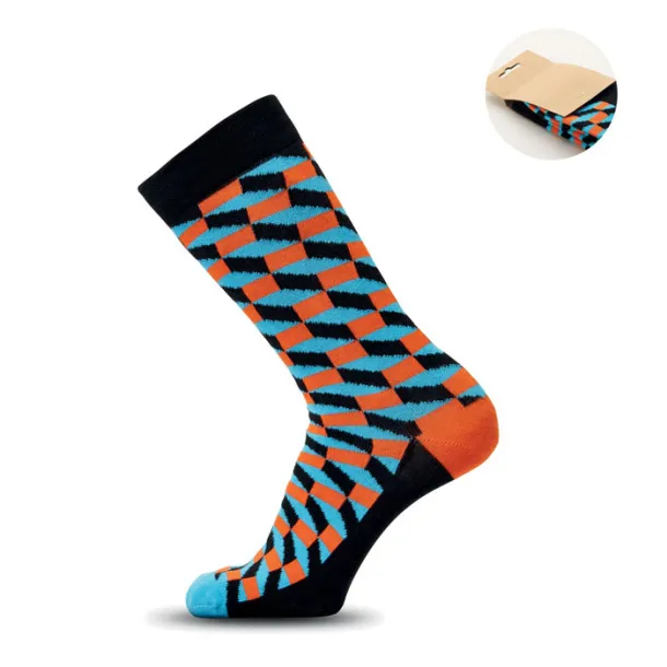 FUNNY M Funny patterned socks Orange