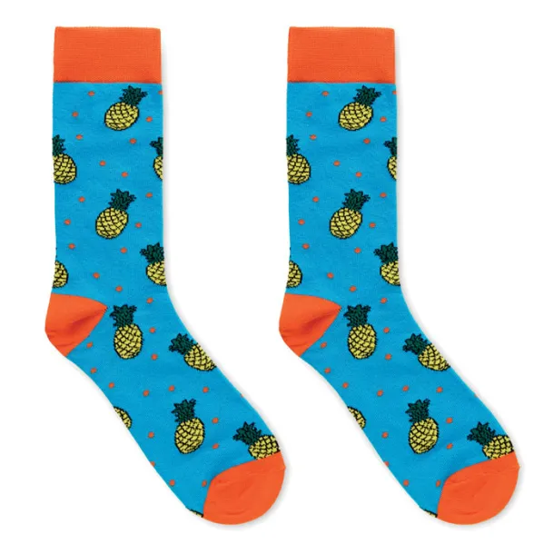FUNNY L Funny patterned socks Turquoise