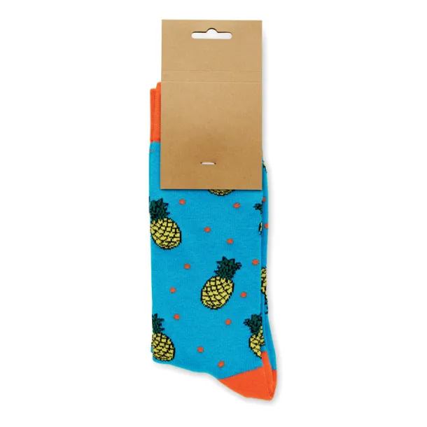 FUNNY L Funny patterned socks Turquoise