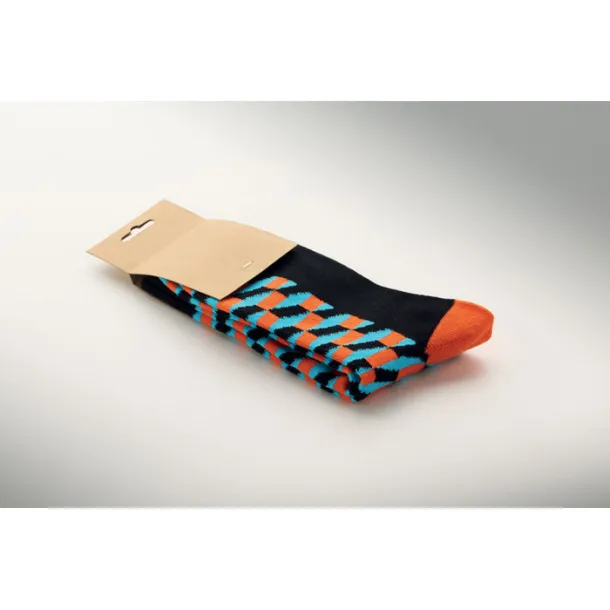 FUNNY M Funny patterned socks Orange