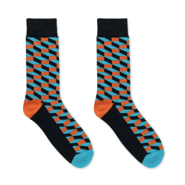 FUNNY M Funny patterned socks Orange