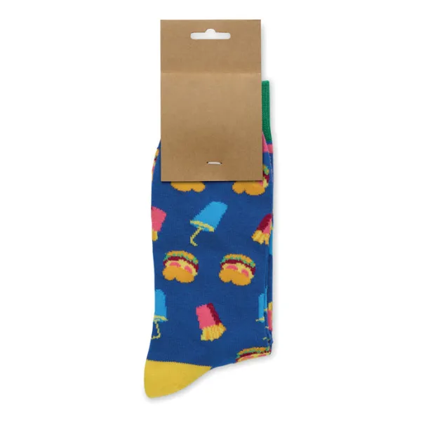 FUNNY L Funny patterned socks Royal blue