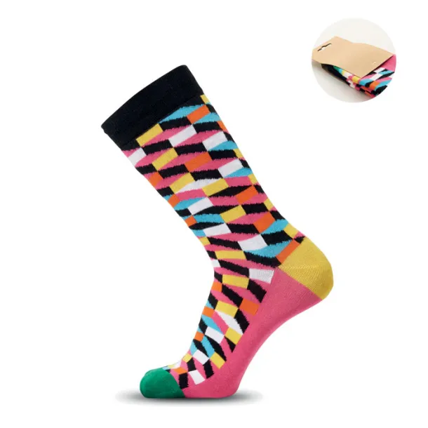FUNNY M Funny patterned socks Fuchsia