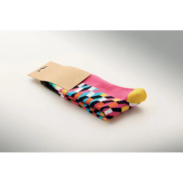 FUNNY M Funny patterned socks Fuchsia