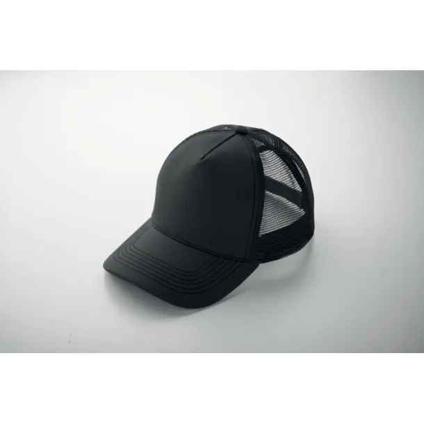 BLIST 5 panel trucker cap Black
