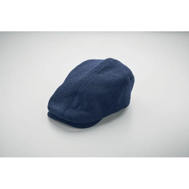 BLIND PEAK Ravna kapa u newsboy stilu, 335 g/m² Plava