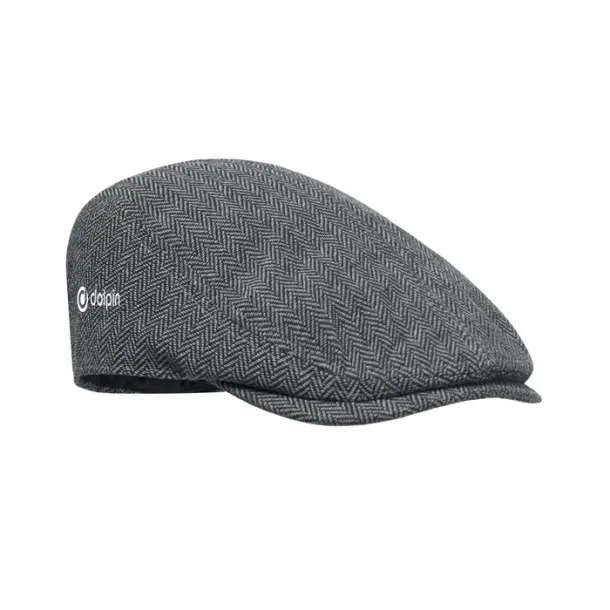 BLIND PEAK Ravna kapa u newsboy stilu, 335 g/m² Siva
