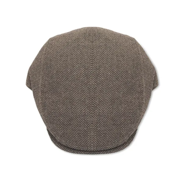 BLIND PEAK Ravna kapa u newsboy stilu, 335 g/m² khaki