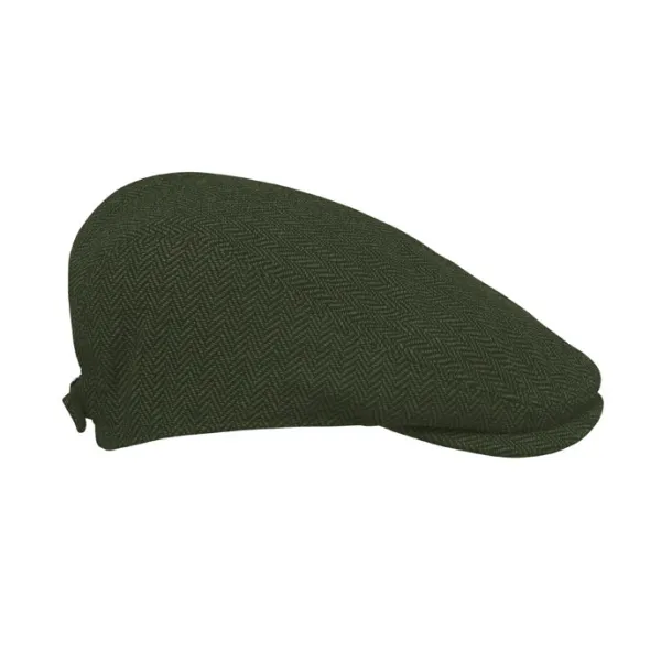 BLIND PEAK Ravna kapa u newsboy stilu, 335 g/m² Dark Green