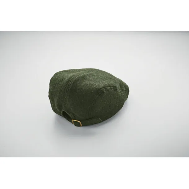 BLIND PEAK Ravna kapa u newsboy stilu, 335 g/m² Dark Green