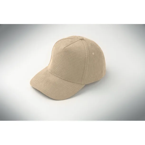 WALE Corduroy 5 panel baseball cap Beige