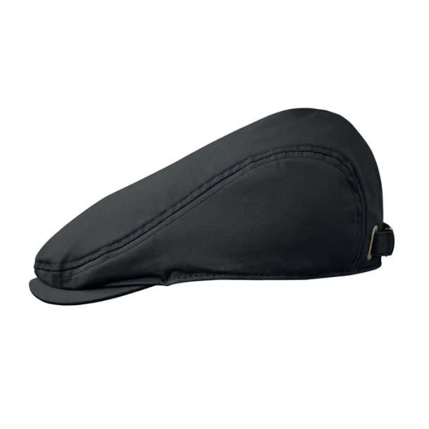 FLAT PEAK kapa u newsboy stilu, 235 g/m² Crna
