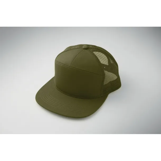 BEAD 7 panel flat visor cap Army Green