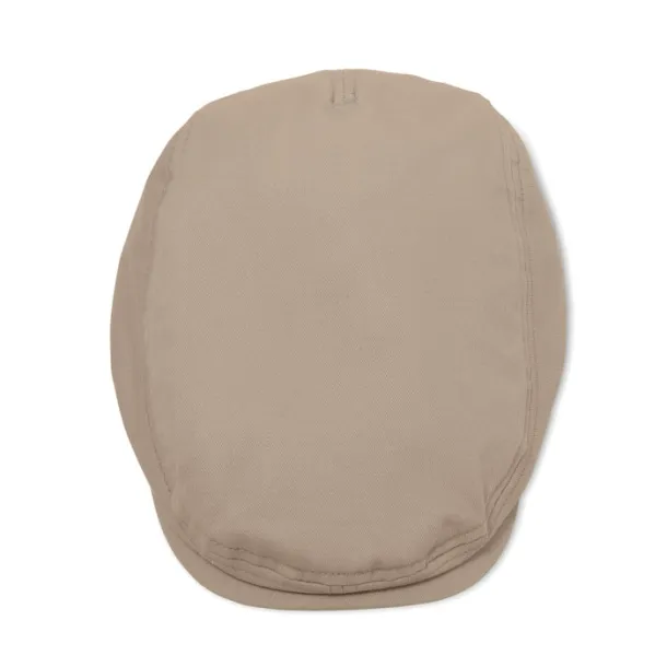 FLAT PEAK Newsboy flat cap 235 gr/m² Beige