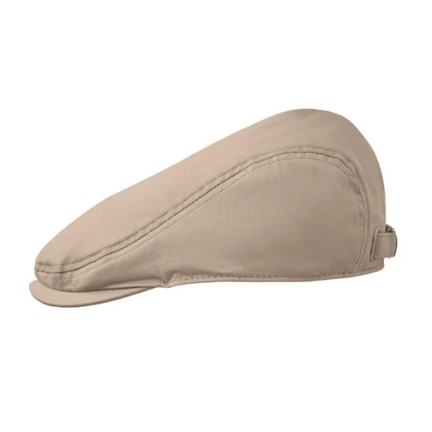 FLAT PEAK kapa u newsboy stilu, 235 g/m² Bež